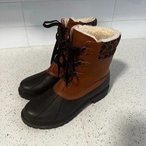 Joe Fresh - Leopard Print Winter Boots - Size 9